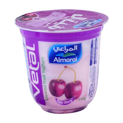 Al Marai Vetal Black Cherry Layered Yoghurt 140g