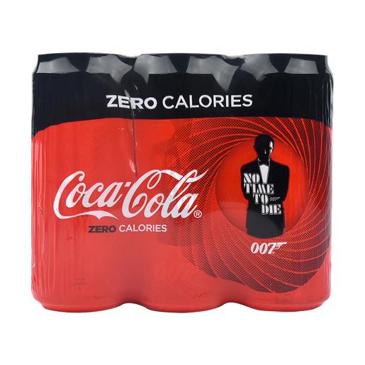 Coca-Cola Zero Calories Carbonated Soft Drink 6 x 330ml