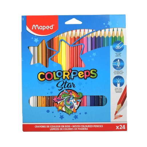 Maped Color Peps Pencils 24Clr MD-183224